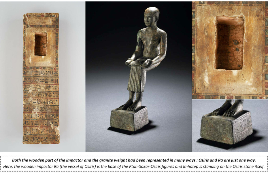 Imhotep Ptah Sokar Osiris Figure Ra Sun Creator God Ancient Egypt